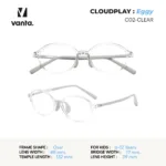 แว่นตากรองแสงสีฟ้าเด็ก vanta. CLOUDPLAY Eggy กรอบ TR90 น้ำหนักเบา ใส่สบาย ถนอมสายตา - Image 6