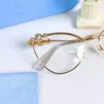 กรอบแว่นตา SWAROVSKI รุ่น SK1033 ทรง Cat Eye เฟรมโลหะประดับคริสตัล ของแท้ รับประกัน 2 ปี - Image 8