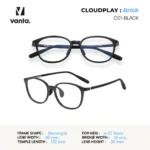 แว่นตากรองแสงสีฟ้าเด็ก vanta. CLOUDPLAY Brick กรอบ TR90 น้ำหนักเบา ใส่สบาย ถนอมสายตา - Image 6