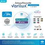 (RX) ตัดเลนส์โปรเกรสซีฟ Varilux Lens (2) จาก Essilor (เลนส์สั่งตัดเฉพาะบุคคล)