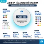 (RX) Add On Essilor Premium Lens Coating & Tinted Options สำหรับเลนส์สั่งตัด RX