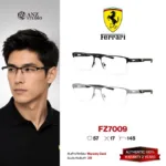 กรอบแว่นตา FERRARI FZ7009 ทรง Rectangle ดีไซน์ Racing น้ำหนักเบา ของแท้รับประกัน 2 ปี