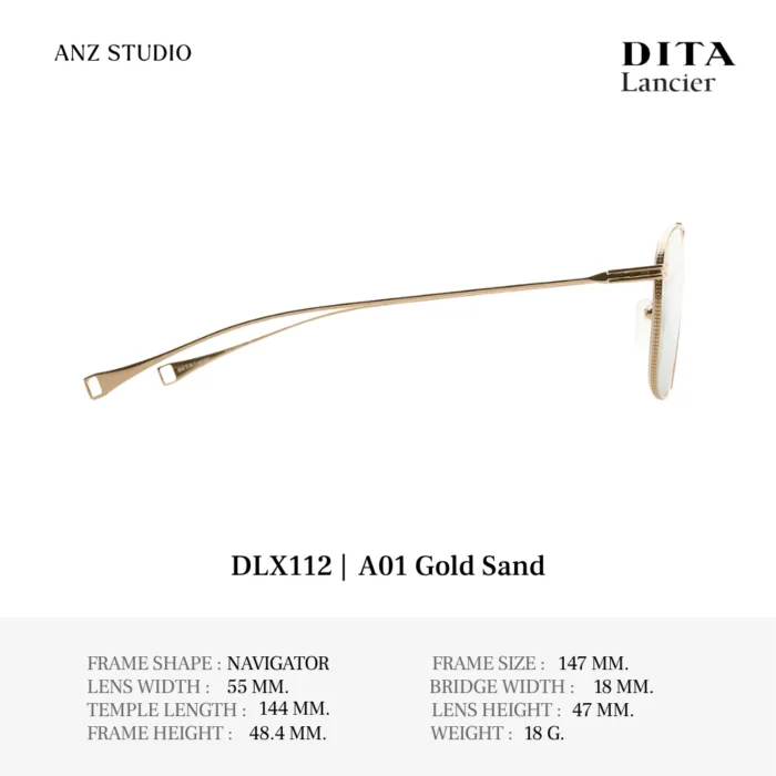 DITA Lancier DLX112 กรอบแว่นตา Titanium ทรง Navigator Luxury Sport  ของแท้รับประกัน 1 ปี - Image 4