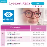 (RX) สั่งตัดเลนส์ Essilor Eyezen Kids (เลนส์สั่งตัดเฉพาะบุคคล) - Image 3