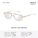 DITA Lancier DLX135 กรอบแว่นตา Titanium ทรง Rectangle / Navigator Sport Luxury Made in Japan - Image 3