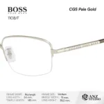 HUGO BOSS 1108/F กรอบแว่นตา Metal ทรง Rectangle Semi Rimless - Image 3