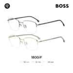 BOSS 1800/F กรอบแว่นตา Titanium ทรง Rectangle Semi Rimless - Image 2