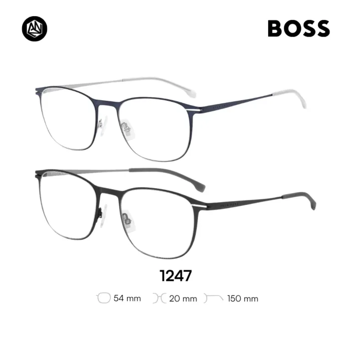 HUGO BOSS รุ่น 1247 กรอบแว่นตา  Metal ทรง Oval Full Rim - Image 2