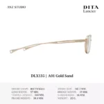 DITA Lancier DLX135 กรอบแว่นตา Titanium ทรง Rectangle / Navigator Sport Luxury Made in Japan - Image 4