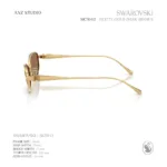 แว่นกันแดด SWAROVSKI รุ่น SK7042 กรอบโลหะทรง Pillow ดีไซน์ Luxury Crystal ของแท้ รับประกัน 2 ปี - Image 4