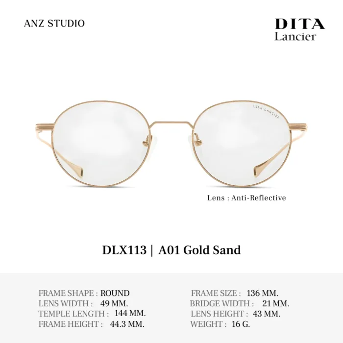 DITA Lancier DLX113 กรอบแว่นตา Titanium ทรง Round Luxury Sport  ของแท้รับประกัน 1 ปี - Image 2