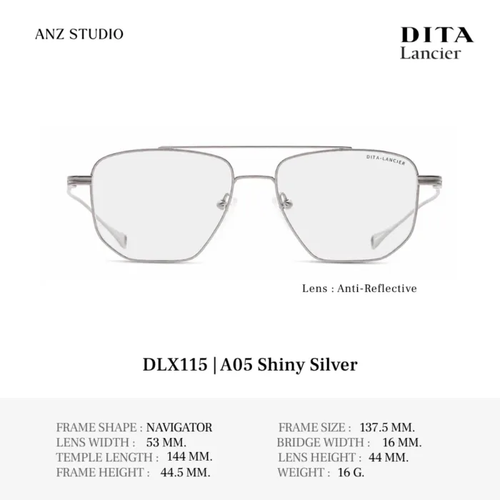 DITA Lancier DLX115 กรอบแว่นตา Titanium ทรง Navigator  Luxury Sport ของแท้รับประกัน 1 ปี - Image 6