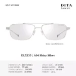DITA Lancier DLX135 กรอบแว่นตา Titanium ทรง Rectangle / Navigator Sport Luxury Made in Japan - Image 5