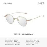 DITA Lancier DLX117 กรอบแว่นตา Titanium ทรง Round  Luxury Sport  ของแท้รับประกัน 1 ปี - Image 3