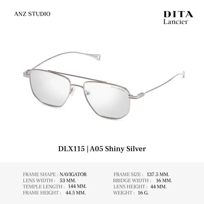 DITA Lancier DLX115 กรอบแว่นตา Titanium ทรง Navigator  Luxury Sport ของแท้รับประกัน 1 ปี - Image 7