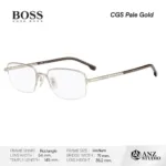 HUGO BOSS 1108/F กรอบแว่นตา Metal ทรง Rectangle Semi Rimless - Image 5