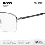 BOSS 1800/F กรอบแว่นตา Titanium ทรง Rectangle Semi Rimless - Image 4