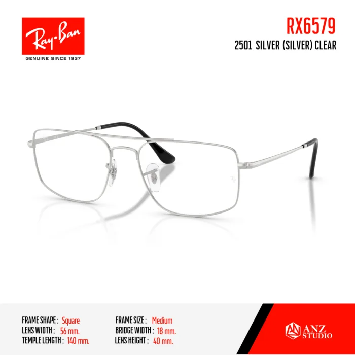 Ray-Ban RX6579 กรอบแว่นสายตา ทรง Square - Image 7
