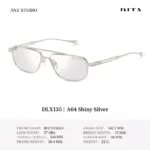 DITA Lancier DLX135 กรอบแว่นตา Titanium ทรง Rectangle / Navigator Sport Luxury Made in Japan - Image 6