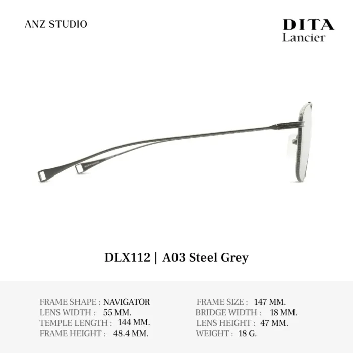 DITA Lancier DLX112 กรอบแว่นตา Titanium ทรง Navigator Luxury Sport  ของแท้รับประกัน 1 ปี - Image 8