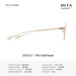 DITA Lancier DLX117 กรอบแว่นตา Titanium ทรง Round  Luxury Sport  ของแท้รับประกัน 1 ปี - Image 4