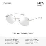 DITA Lancier DLX119 กรอบแว่นตา Titanium ทรง Rimless Luxury ของแท้รับประกัน 1 ปี - Image 3