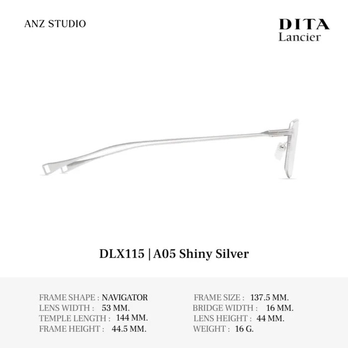 DITA Lancier DLX115 กรอบแว่นตา Titanium ทรง Navigator  Luxury Sport ของแท้รับประกัน 1 ปี - Image 8
