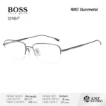 กรอบแว่นตา  BOSS 1298/F  Titanium ทรง Rectangle Semi Rimless - Image 5