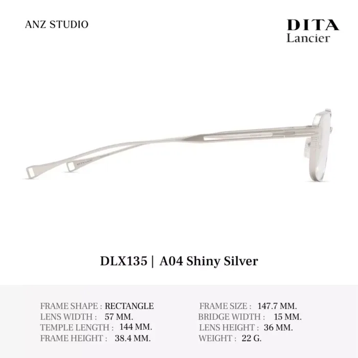 DITA Lancier DLX135 กรอบแว่นตา Titanium ทรง Rectangle / Navigator Sport Luxury Made in Japan - Image 7