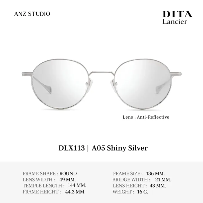 DITA Lancier DLX113 กรอบแว่นตา Titanium ทรง Round Luxury Sport  ของแท้รับประกัน 1 ปี - Image 5