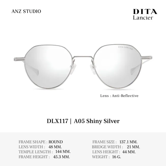 DITA Lancier DLX117 กรอบแว่นตา Titanium ทรง Round  Luxury Sport  ของแท้รับประกัน 1 ปี - Image 5