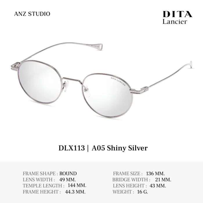 DITA Lancier DLX113 กรอบแว่นตา Titanium ทรง Round Luxury Sport  ของแท้รับประกัน 1 ปี - Image 6