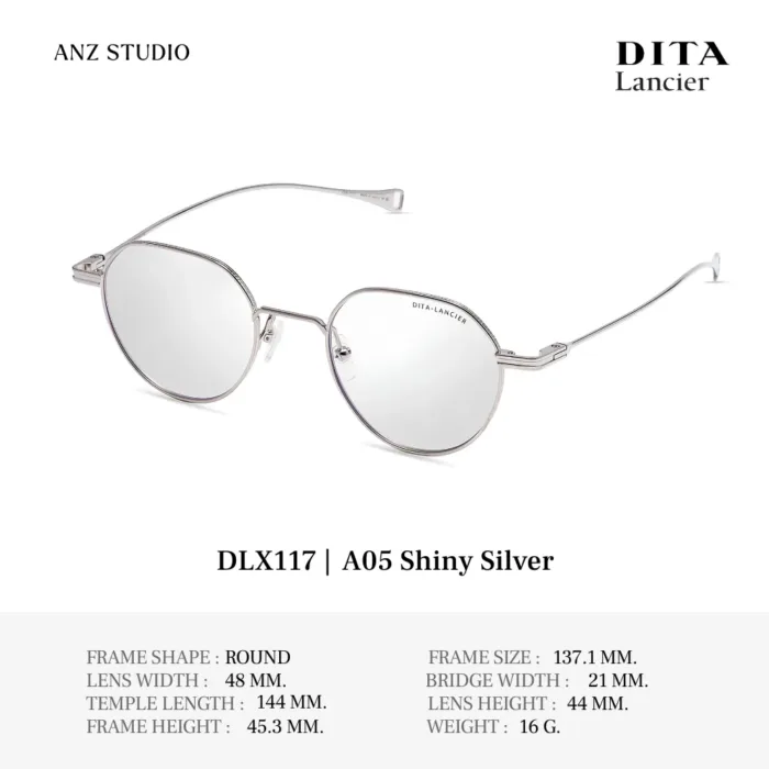 DITA Lancier DLX117 กรอบแว่นตา Titanium ทรง Round  Luxury Sport  ของแท้รับประกัน 1 ปี - Image 6