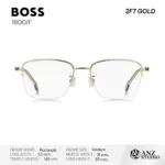 BOSS 1800/F กรอบแว่นตา Titanium ทรง Rectangle Semi Rimless - Image 6