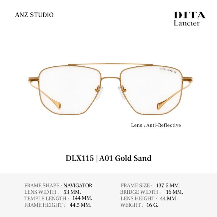 DITA Lancier DLX115 กรอบแว่นตา Titanium ทรง Navigator  Luxury Sport ของแท้รับประกัน 1 ปี - Image 2