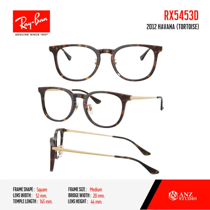 Ray-Ban RX5453D (Jennie ) กรอบแว่นสายตา ทรง Square - Image 7