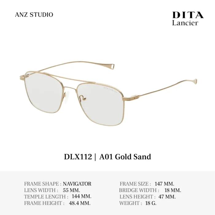 DITA Lancier DLX112 กรอบแว่นตา Titanium ทรง Navigator Luxury Sport  ของแท้รับประกัน 1 ปี - Image 3