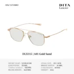 DITA Lancier DLX115 กรอบแว่นตา Titanium ทรง Navigator  Luxury Sport ของแท้รับประกัน 1 ปี - Image 3