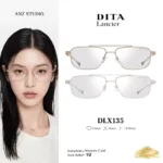 DITA Lancier DLX135 กรอบแว่นตา Titanium ทรง Rectangle / Navigator Sport Luxury Made in Japan
