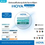 (STOCK) HOYA Single Vision Lenses เลนส์สายตาชั้นเดียวมีให้เลือก 3 รุ่น ตอบโจทย์ทุกค่าสายตาและพฤติกรรมการมองเห็นในชีวิตประจำวัน