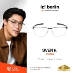 ic! berlin Sven H. IC5095 กรอบแว่นตา Metal ทรง Rectangle Minimal Screwless Design