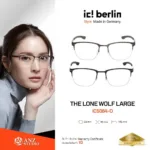 ic! berlin The Lone Wolf Large IC5064-D กรอบแว่นตา Metal ทรง Rounded Square Minimal Screwless Design