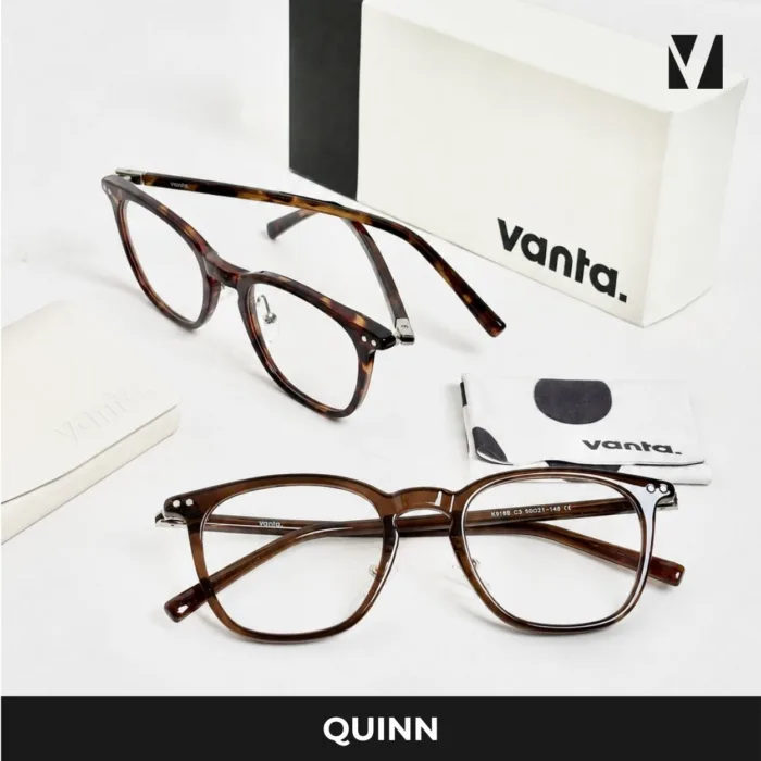 แว่นกรองแสงสีฟ้า vanta. QUINN น้ำหนักเบา ทรง Square ตัดเลนส์สายตาได้ - Image 9