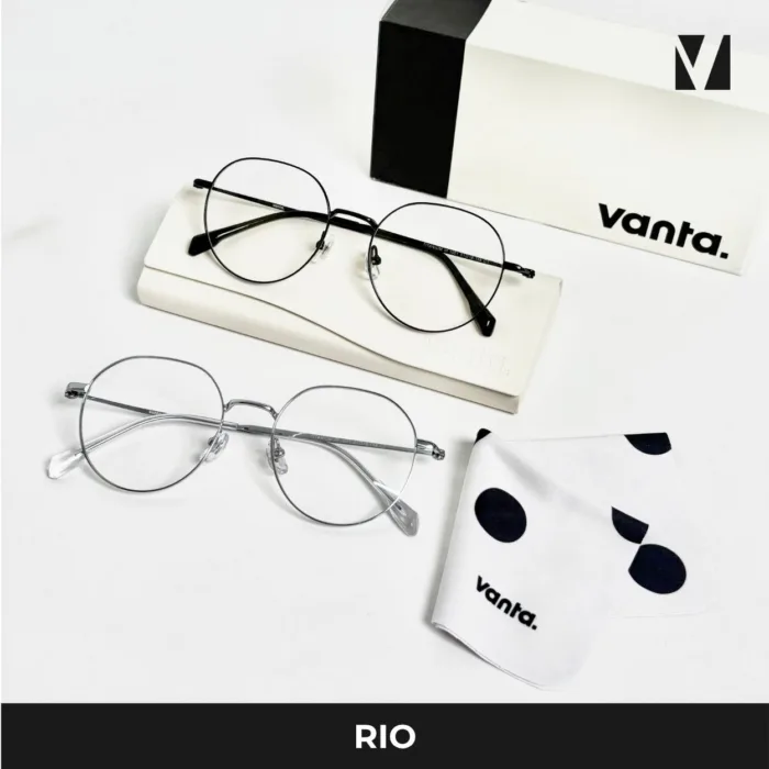 กรอบแว่นตา vanta. RIO วัสดุ Titanium IP ทรง Round น้ำหนักเบา ตัดเลนส์สายตาได้ - Image 9