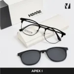 กรอบแว่นตา vanta. APEX I พร้อม Clip-on แม่เหล็ก เลนส์ Polarized Titanium IP ทรง Browline ตัดเลนส์สายตาได้ - Image 9