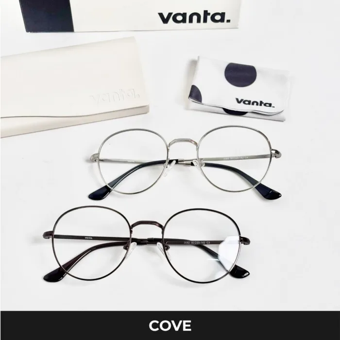 กรอบแว่นตาโลหะ vanta. COVE น้ำหนักเบา ทรง Panto Round ตัดเลนส์สายตาได้ - Image 9