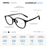 แว่นชะลอสายตาสั้นเด็ก vanta. CLOUDPLAY Brick สำหรับเด็กอายุ 6–12 ปีกรุณาทักแชทส่งใบค่าสายตาและสอบถามชนิดเลนส์ก่อนสั่งซื้อ - Image 4