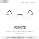 Silhouette Titan Next Generation 5521 กรอบแว่นสายตา Silhouette ของแท้ ทรง Rectangular กรอบ Titanium ไร้ขอบ น้ำหนักเบา รับประกัน 1 ปี - Image 10