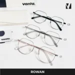 กรอบแว่นตาโลหะ vanta. ROWAN น้ำหนักเบา ทรง Geometric Square ตัดเลนส์สายตาได้ - Image 9