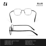 กรอบแว่นตาโลหะ vanta. Ellis น้ำหนักเบา ทรง Geometric Square ตัดเลนส์สายตาได้ - Image 9